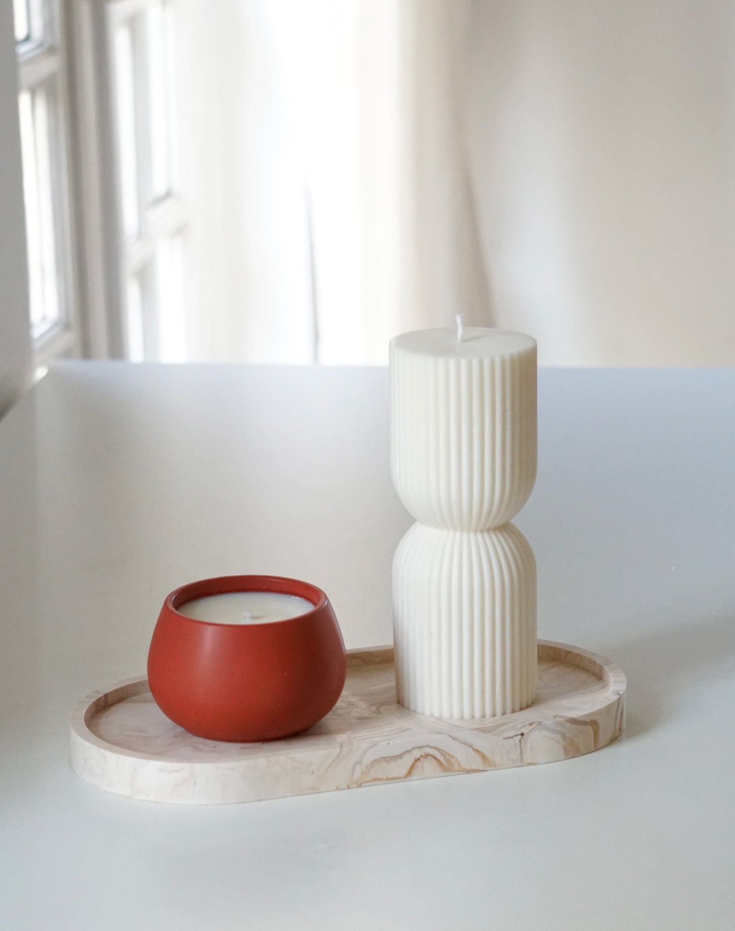 Bougie mini ronde magma