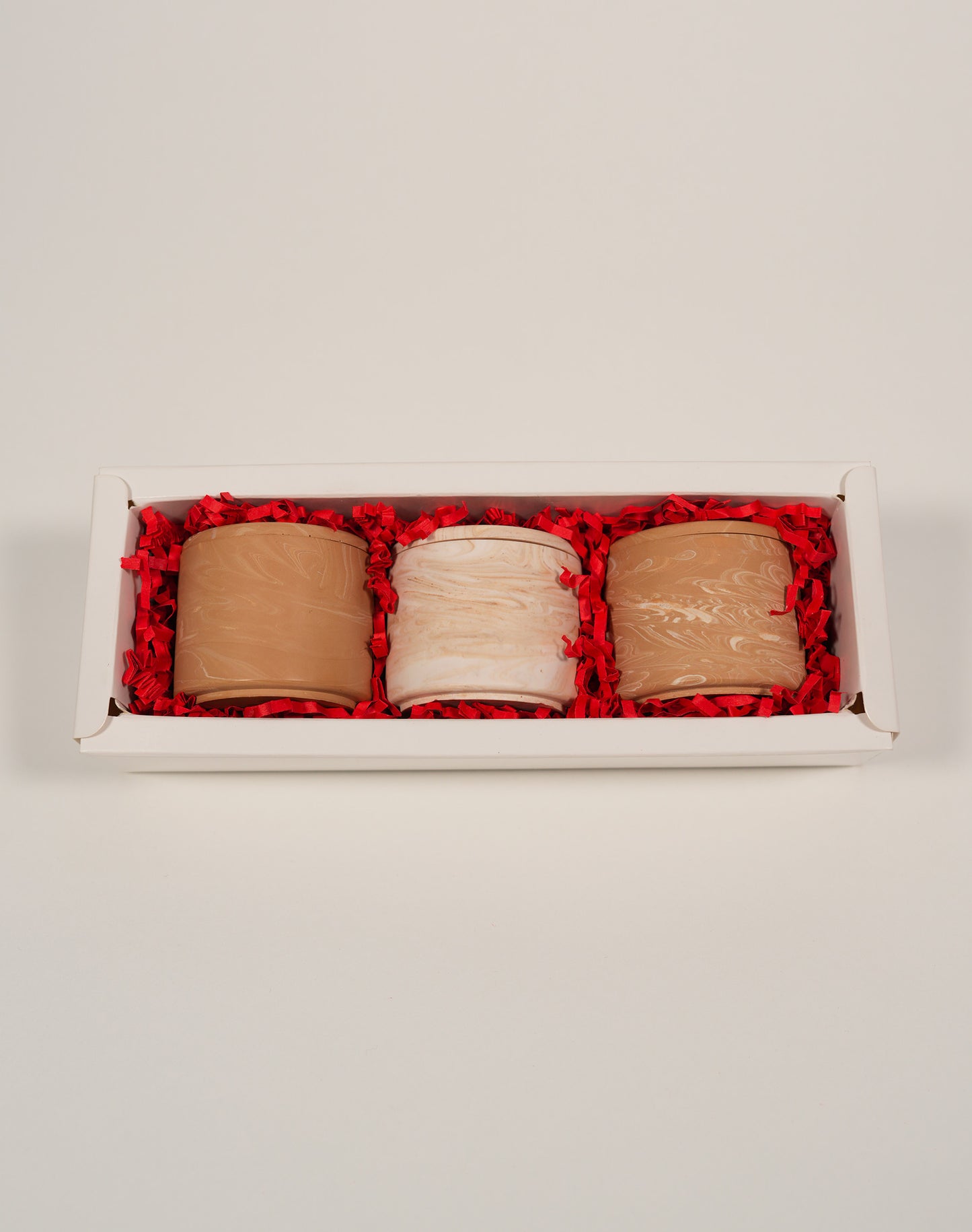 coffret de 3 bougies parfumées fait main en France