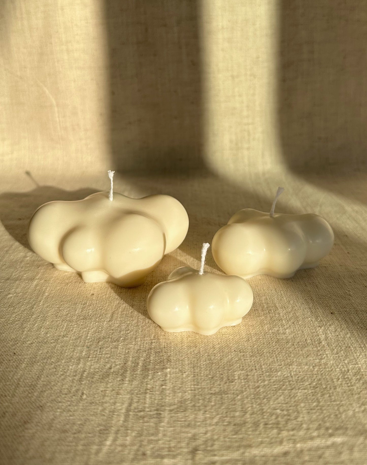 Lot de bougies végétales en forme de nuage