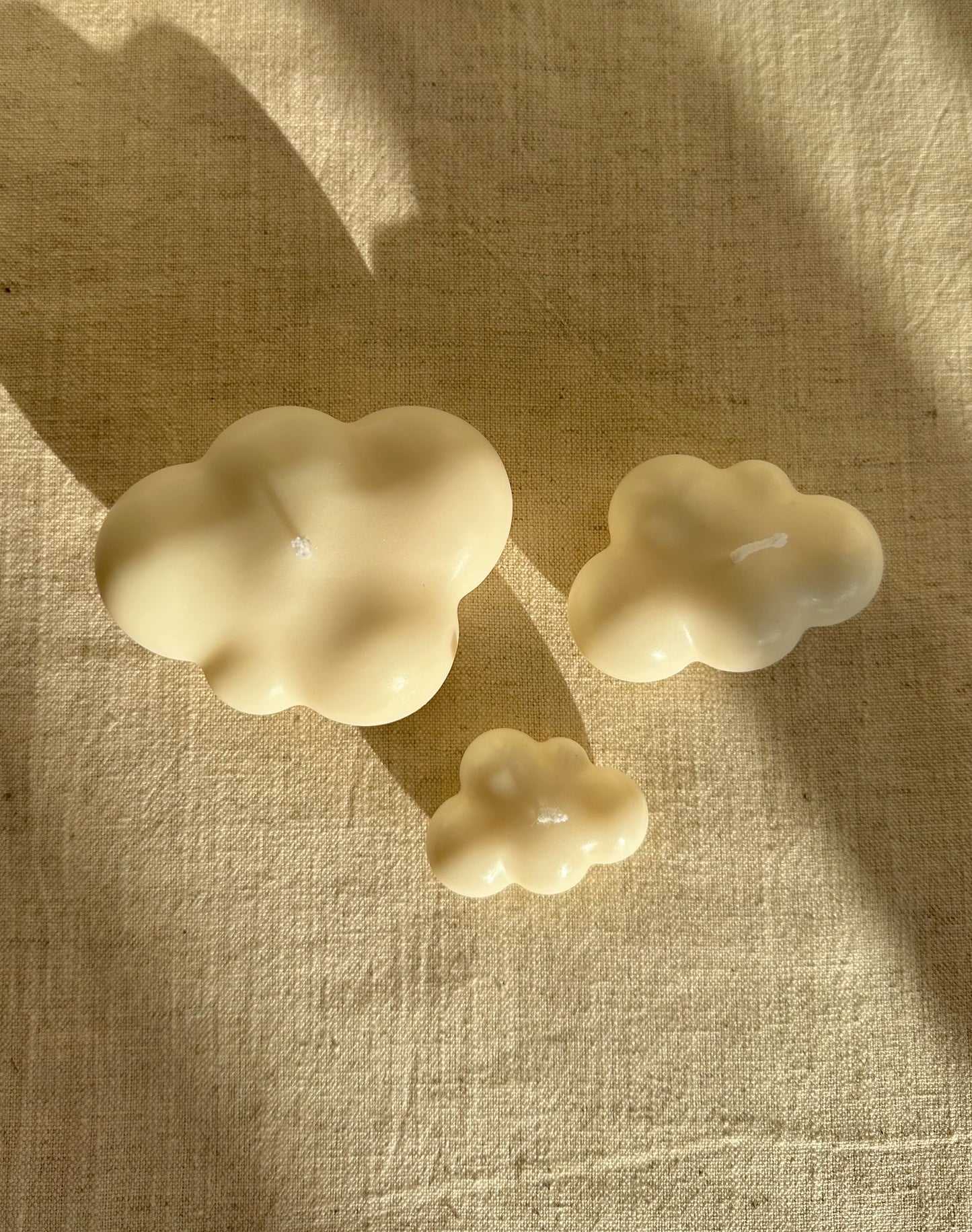 Lot de bougies végétales en forme de nuage