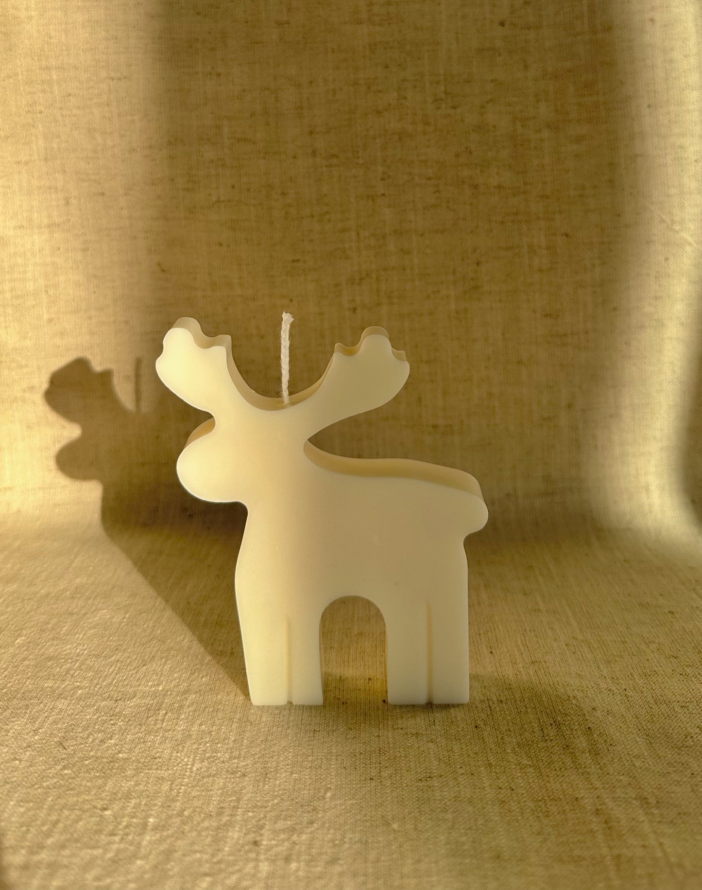Bougie végétale en forme de cerf
