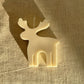 Bougie végétale en forme de cerf pour Noël